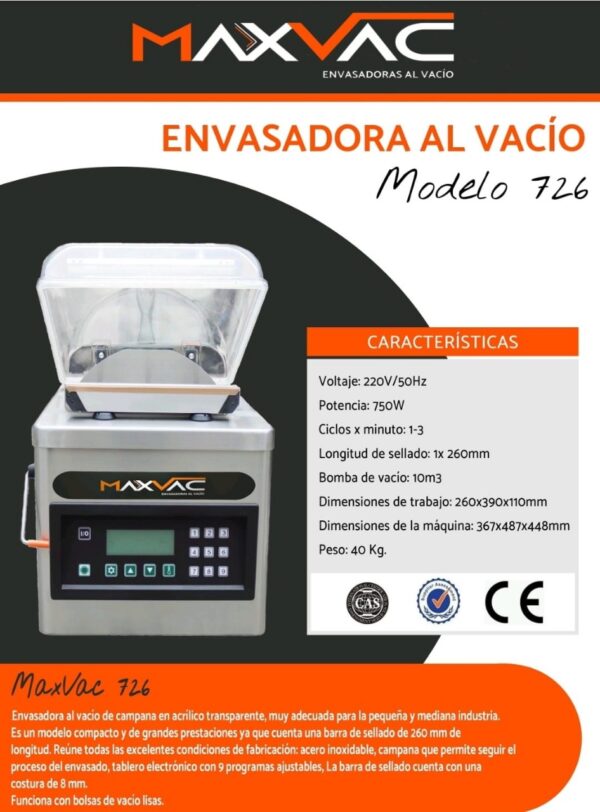 Maquina Envasadora al Vacio